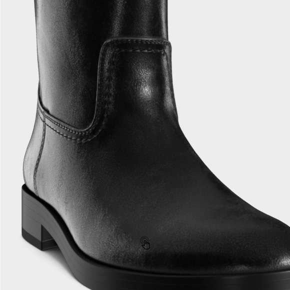 Zara BUCKLED KNEE HIGH riding BOOTS size US10 NWT - Picture 2 of 9